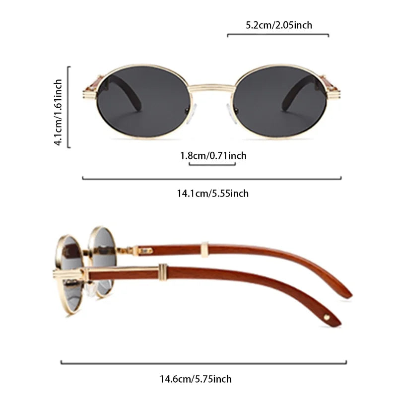 KAMMPT Vintage Oval Sunglasses